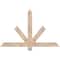 Ekena Millwork Kennewick Smooth Timber Gable Bracket, Douglas Fir, 48"W x 30"H x 1 1/2"D x 3 1/2"F, 15/12 Pitch GBW048X30X0204KEN00SDF - alternate 1